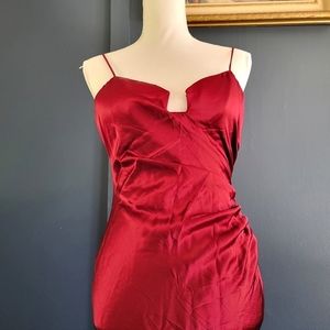 Selina Designer Red Sexy‎ Bodycon Mermaid Ball Gown Prom Dress Size XS